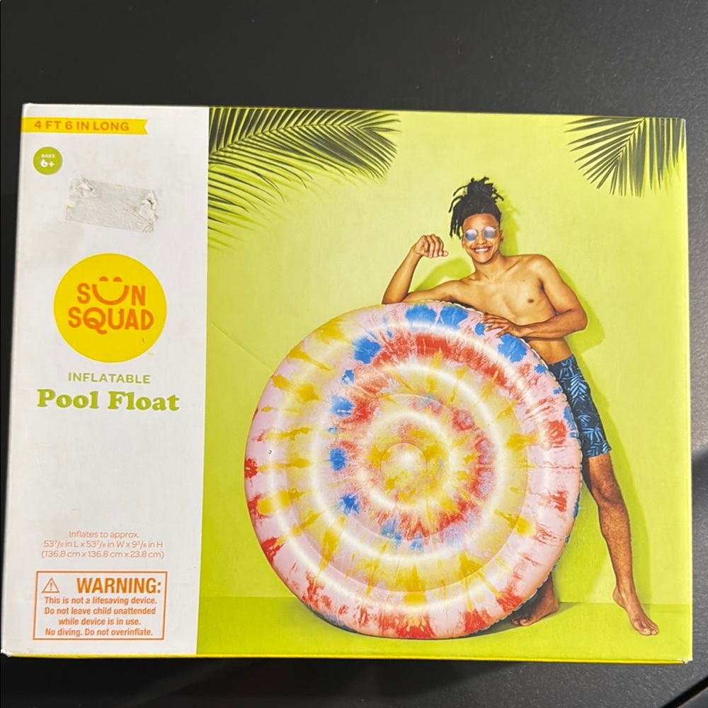 Sun Squad Inflatable Pool Float - Multicolor